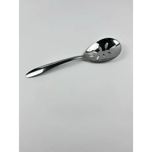 Stainless‎ by Imperial Slotted Serving Spoon Floral Pierced Buffet Flatware