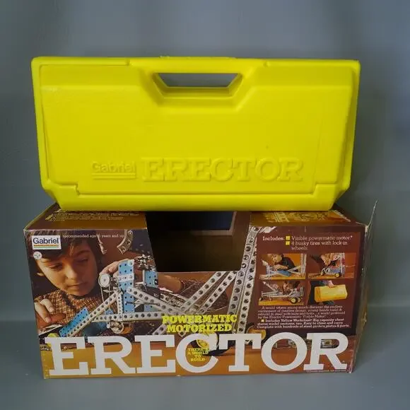 Vtg Gabriel Powermatic Motorized Erector Set #36144 Metal Building Toy