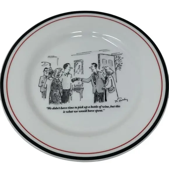 Restoration Hardware The New Yorker Humor “We Didn’t Have Time…” “8” Plate