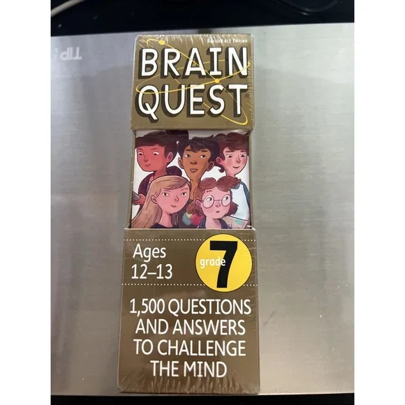 Brain Quest Grade‎ 7 Revised 4th Edition 1500 Questions & Answers Ages 12-13 NEW