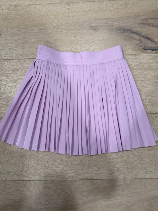 ALO Yoga Lavender Pleated Mini Skirt