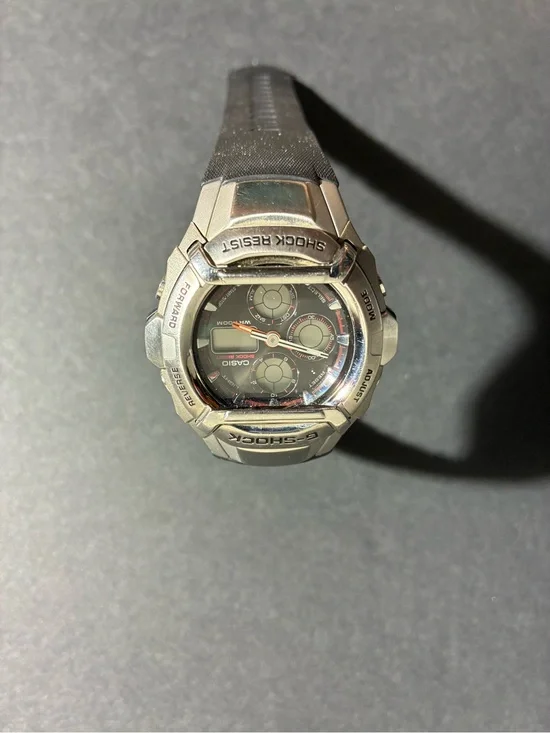 Y2K G-Shock Steel Silver and Black Sports Watch