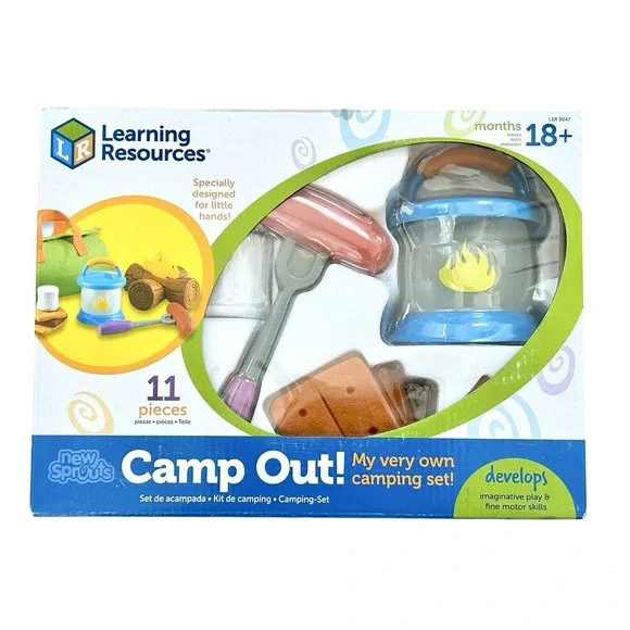 Learning Resources New Sprouts Camp Out My Own Camping Set Motor Skills Play