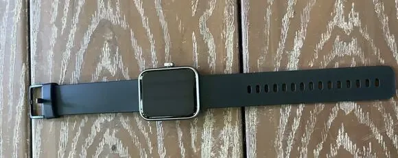 Letsfit EW1 Smart Watch Fitness Tracker Black Silicone Band Watch No Charger