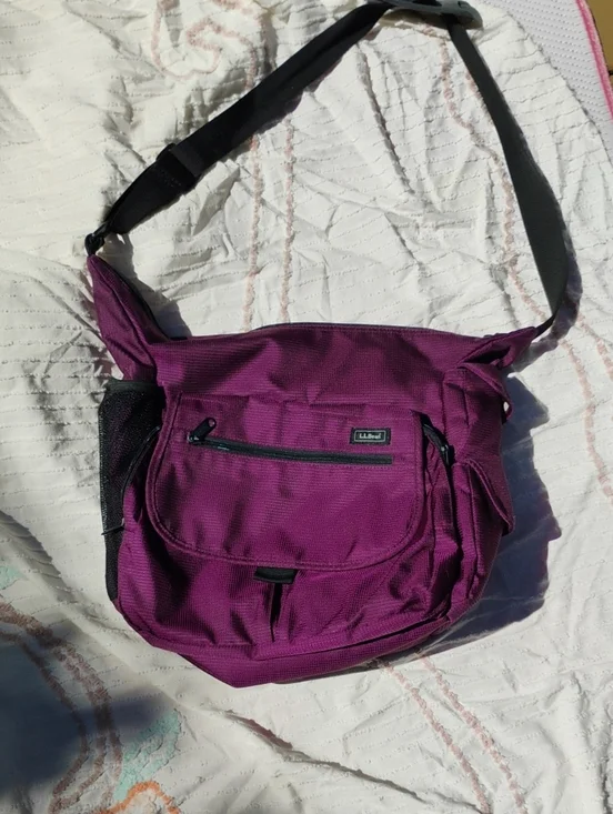 L.L. Bean Plum Purple Diaper Bag