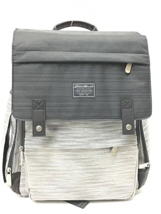 Eddie Bauer Gray & Charcoal Diaper Backpack