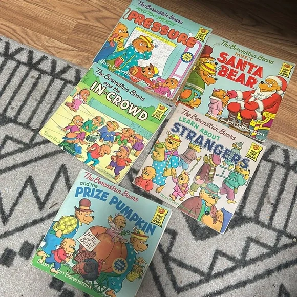 Berenstain Bears vintage kids soft cover books bundle lot set