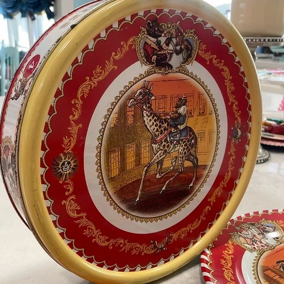 COPY - Vintage Circus tin plates by Restoration Hardware