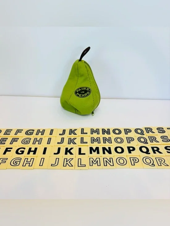 PairsinPears Bananagrams Pre Production Prototype Pairs In Pears Word Tile Game