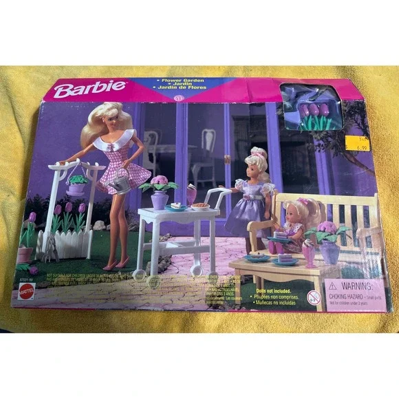 Barbie Flower Garden Playset for Folding‎ Pretty House 1997 Mattel #67531 NRFB