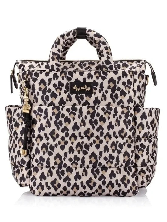 Itzy Ritzy Dream Convertible Leopard Diaper Bag