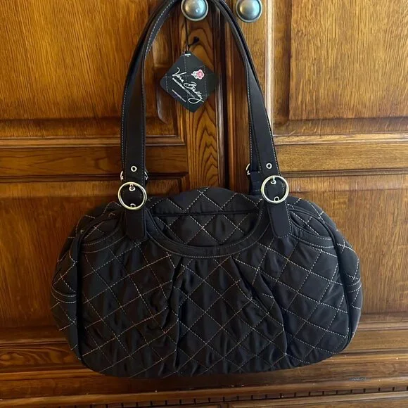 Gorgeous Vera Bradley Baby Bag expresso Black Quilted