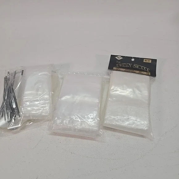 Clear‎ Zip Seal Plastic Bags Lot Jewelry Zipper Top Lock Reclosable Baggies