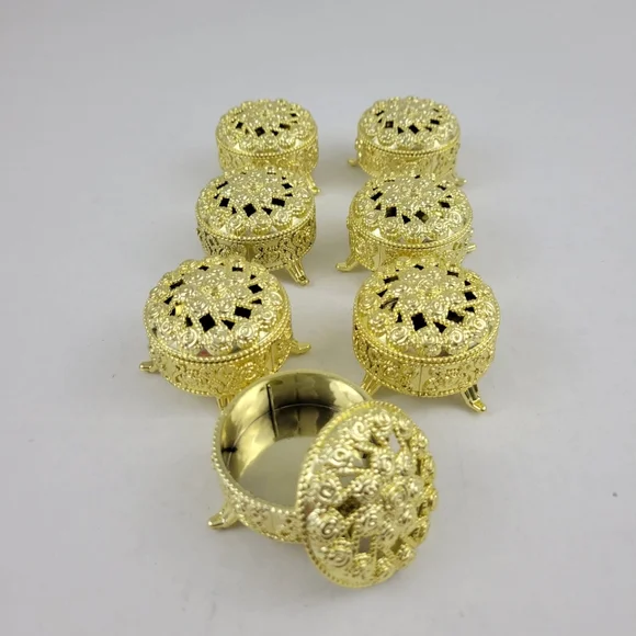 Elegant Gold Jewelry Box Set