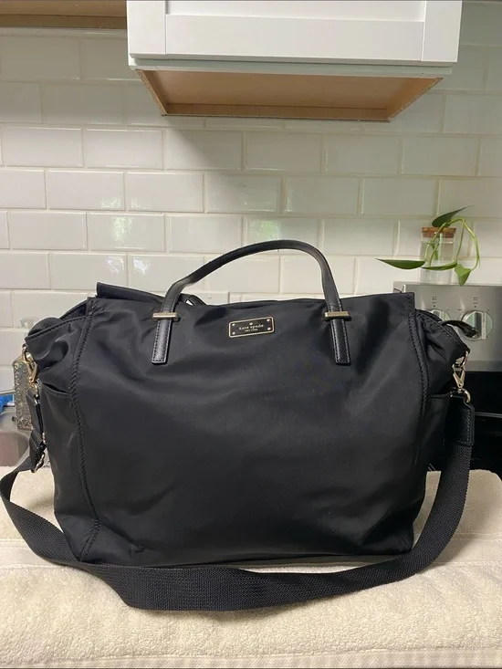 kate spade Black Nylon Diaper bag
