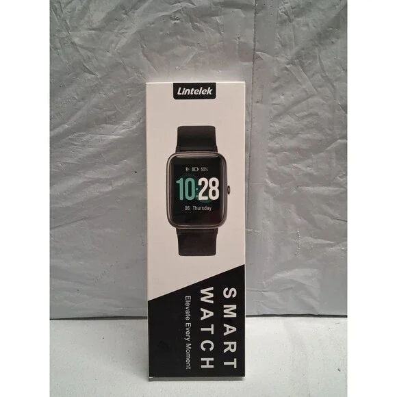 Lintelek Fitness Tracker Smart Watch Black BAND Sealed BOX
