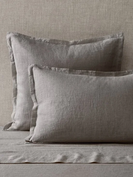 RH Gray Linen Euro Sham NWT