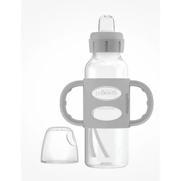 Dr. Brown's Milestones 100% Silicone Baby Bottle Handles, Narrow, 3 Pack, 4m+