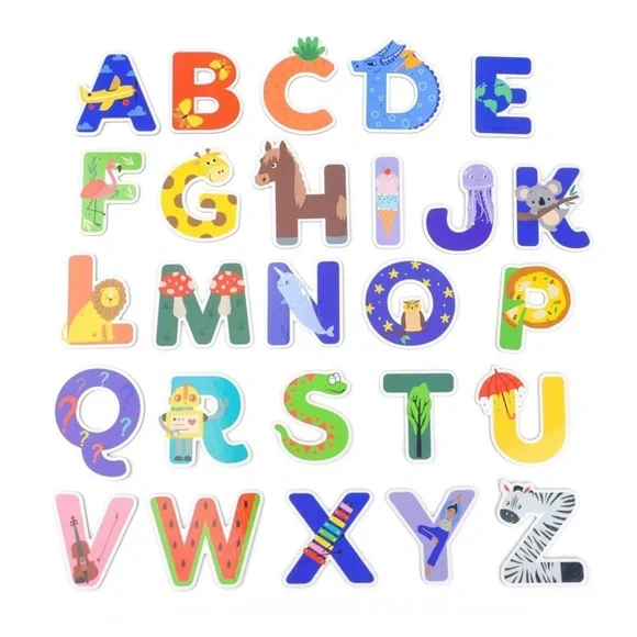 26ct Magnetic Alphabets Numbers 10ct Picture Pockets Bullseye's Playground