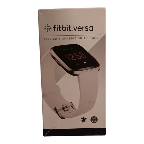 Not Fully Working Fitbit Versa Lite Edition Smartwatch - Charger & 2 Bands