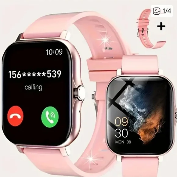G309 eluxPro Pink HD SmartWatch Wireless Call 100 Fitness Modes