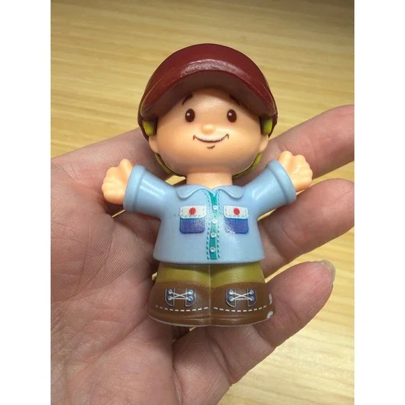 Fisher Price Little People Farmer Tractor Driver Figure 2019 Brown Hat