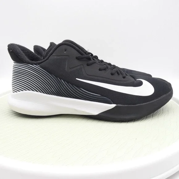 Nike Precision 4 CK1069-001 Mens US 14 Basketball Shoes Black White Sneakers