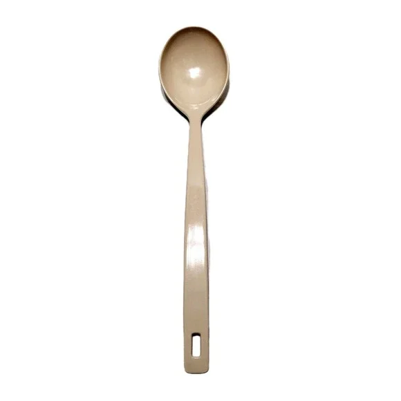 Vtg Melamine Serving Spoon Ladle Almond Beige #1402 Made in Taiwan Retro Kitchen