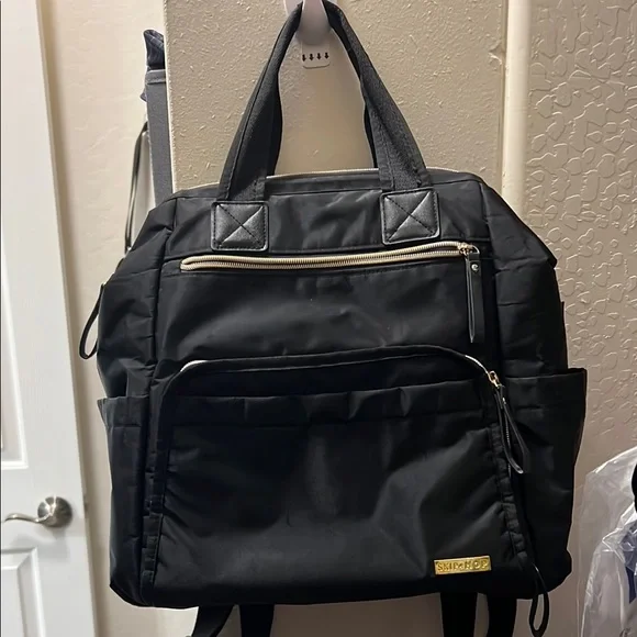 Skip Hop Black Diaper Bag Backpack