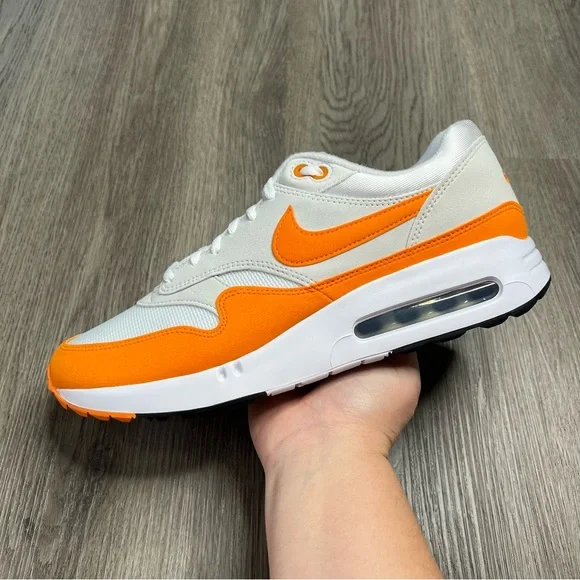 New Nike Air Max 1 ‘86 OG Mens Sz 11 Golf Shoes‎ White Ceramic Orange DV1403-118