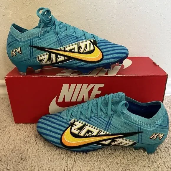 Nike Mercurial Zoom Vapor 15 Elite KM FG Kylian Mbappe Mens Size 6.5 DR9996-400
