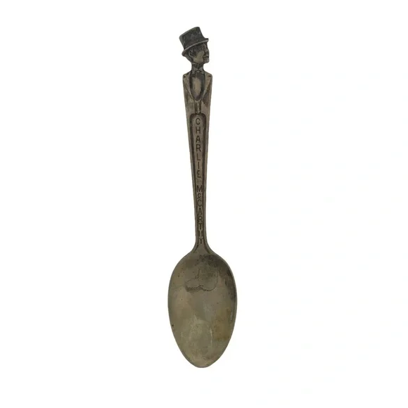 Vintage Charlie McCarthy 6” Silver plated Spoon