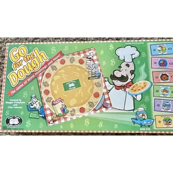 Go for The Dough Vocabulary Word Meaning Board  Educational Game Homeschool Fun