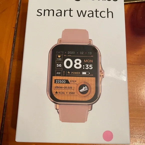 Smart Watch with Pink Strap