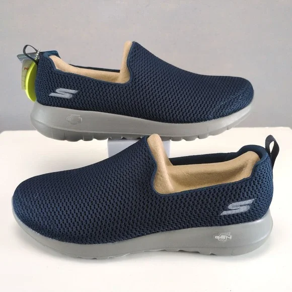 NWT Skechers GOwalk Max Men's 9 Navy Mesh Slip On Walking Shoes Comfort 54600
