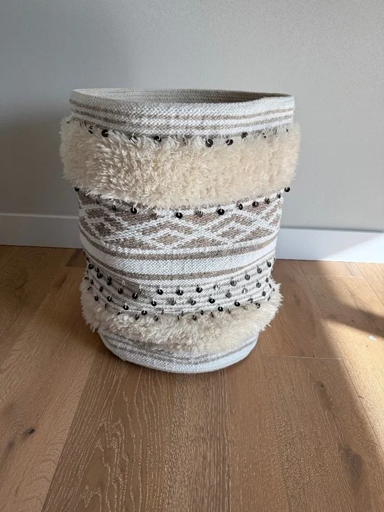 RH Teen MOROCCAN EMBELLISHED STORAGE BASKET/HAMPER