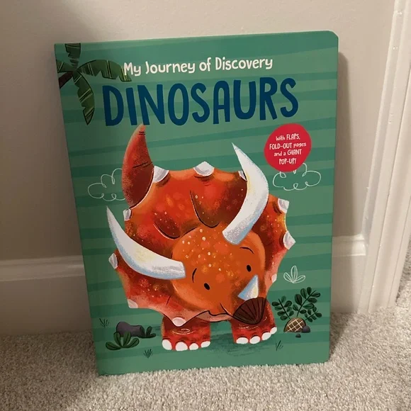 My Journey of Discovery Dinosaurs Book - Green and Orange