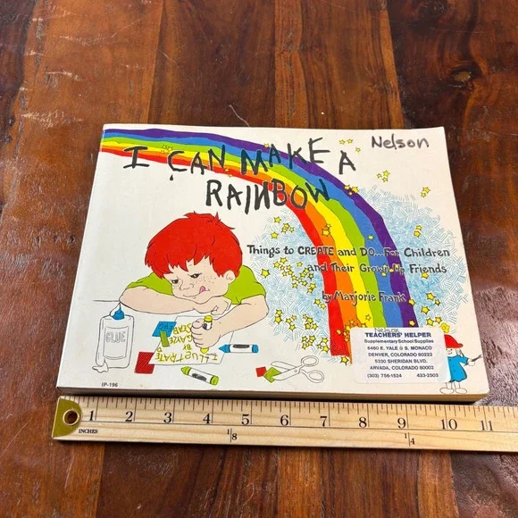 I Can Make a Rainbow Marjorie Frank Vintage 1976 Childrens Activity Craft Book