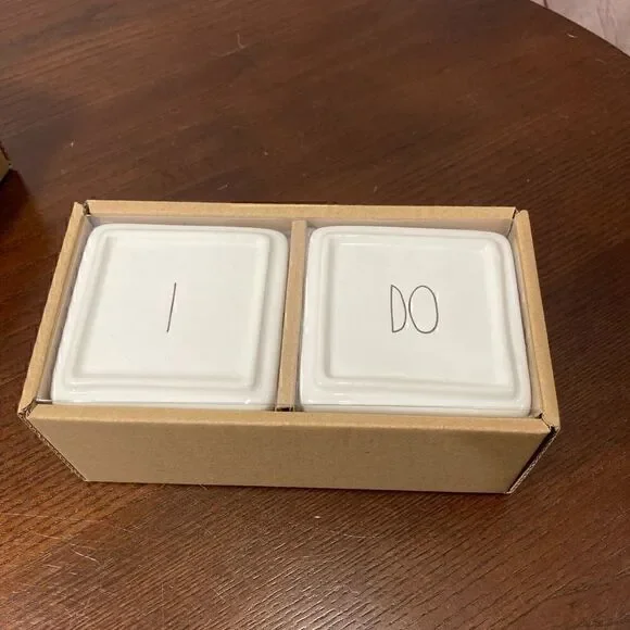 Rae Dunn artisan collection jewelry box “I Do” nwt