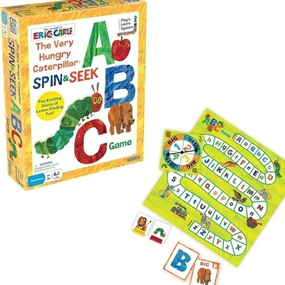 Briarpatch The Very Hungry Caterpillar Spin & Seek ABC Game