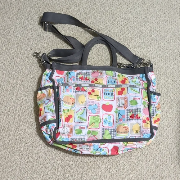 Worn Lesportsac diaper bag