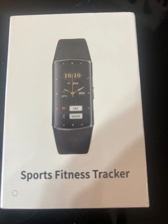 Sports Fitness Tracker Smartwatch - Black