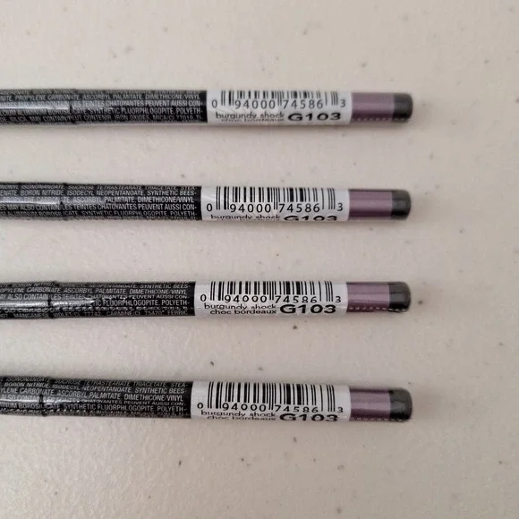 4 Set AVON GLIMMERSTICKS CHROMES EYE LINER - Burgundy Shock - G103 - New Sealed
