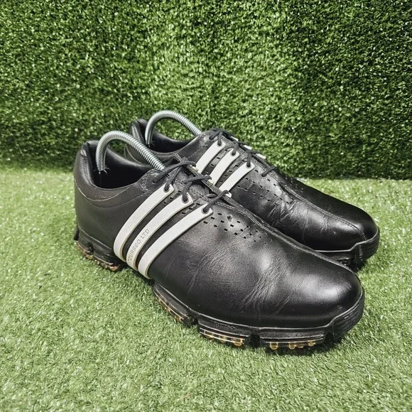 Adidas Tour 360 LTD Black Leather Athletic Golf Spiked Sneakers Mens Size‎ 9.5