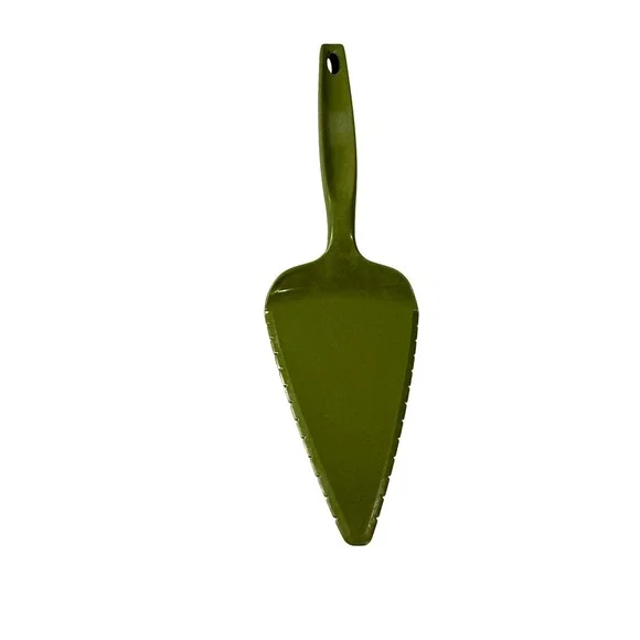 VTG Foley Pie Cake Server Kitchen Tool Avocado Green Nylon Plastic Retro MCM 10