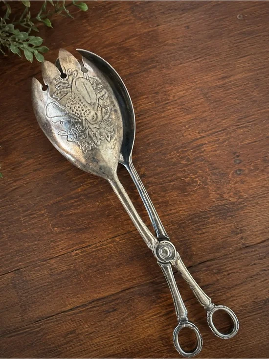FREE w purchase over &20! Silver plated Vtg serving spoon