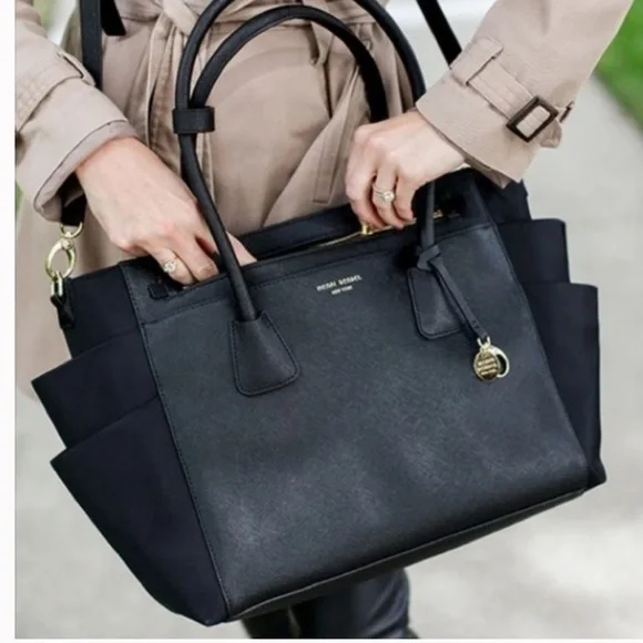 Henri Bendel West 57 Diaper Bag Black