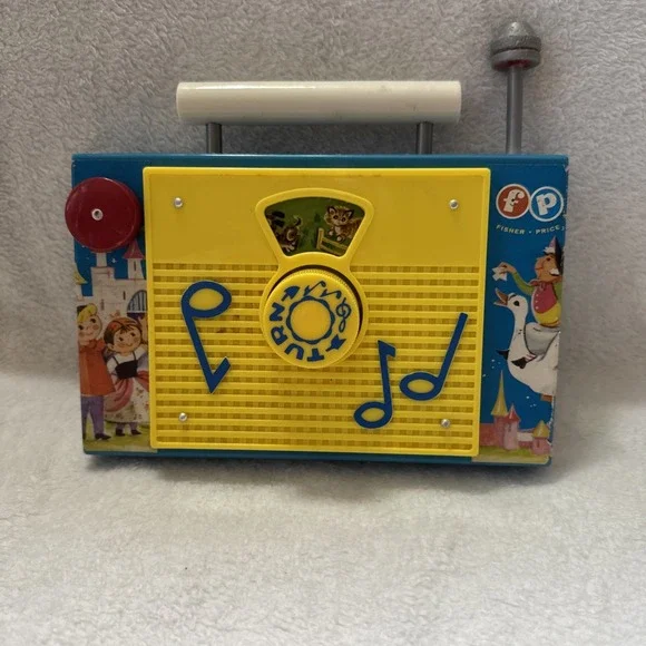 Vintage Fisher-Price TV-Radio The Farmer in The Dell Musical Toy Works