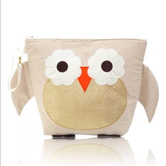 Nikiani Gold Owl Wet/dry Convertible Diaper Bag