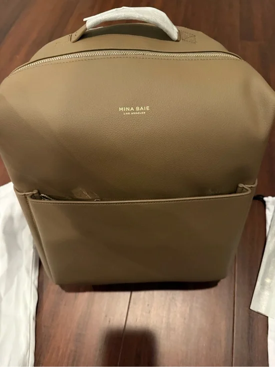 Mina Baie Stevie Backpack Vegan Full Teddy & stroller straps